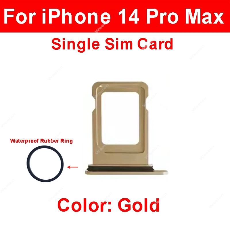 For iPhone 14 Pro 14Pro Max Dual Single SIM Card Tray Holder SIM Card Reader Slot Replacement