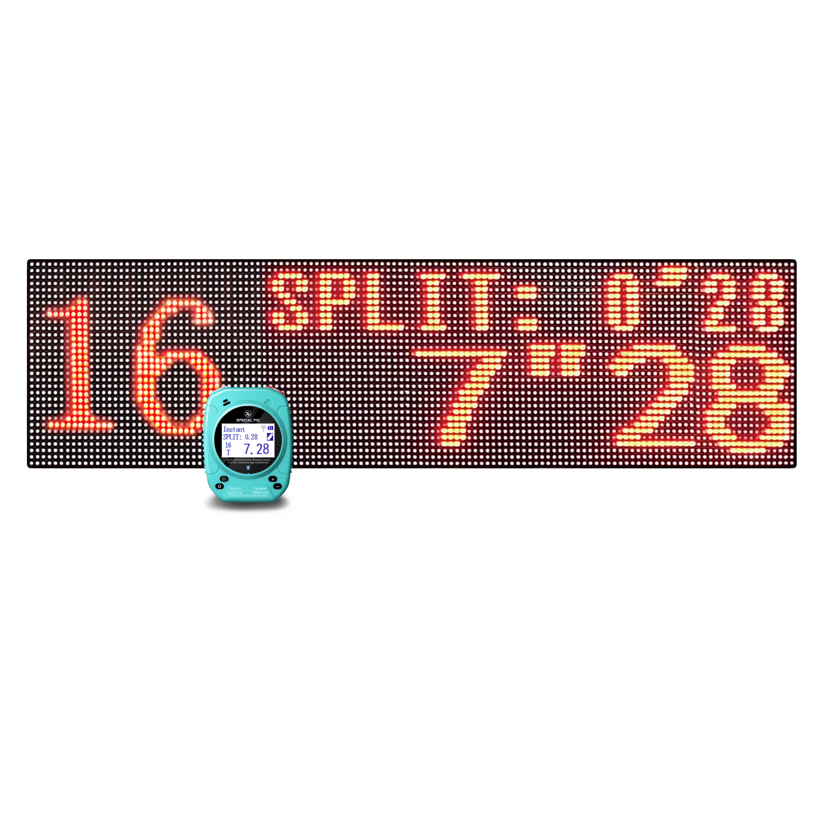 IPSC Shooting Portable Electronic Scoreboard - High Brightness LED Display for Action Air & Practical Shooting Competitions