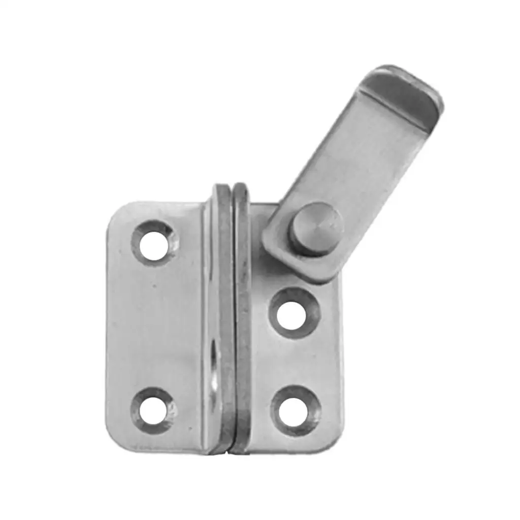 Aço inoxidável grosso Thicken Bolt Locker, Simples Hasp Buckle, Anti-Theft Security Door Lock, Ligue para a esquerda e direita