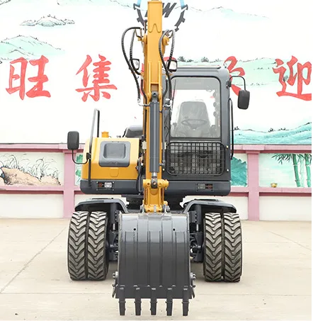 8T 9T 11T Wheel Mini Bucket Hydraulic Excavator On Wheeled Mounted Type Digger Bagger Hine For Sale