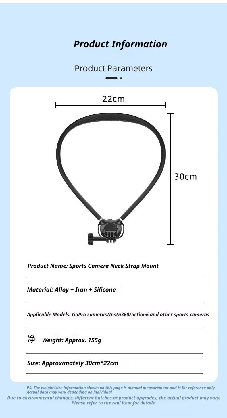 New Longer Wider Softer Magnetic Neck Mount for Pocket 4/3/gopro/Chest Mount POV/Vlog Video Selfie Stand Hand Free Neck Holder