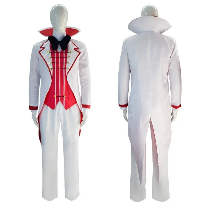 

Lucifer Morningstar Cosplay Costume Hotel The King Of Hell White Uniform Suits Halloween Lucifer Dressing Up