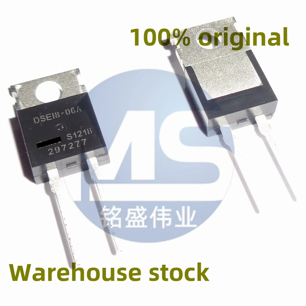 10PCS 100% new DSEI8-06A 8-06A 6A 600V straight insertion TO-220-2 fast recovery rectifier diode spot direct sale