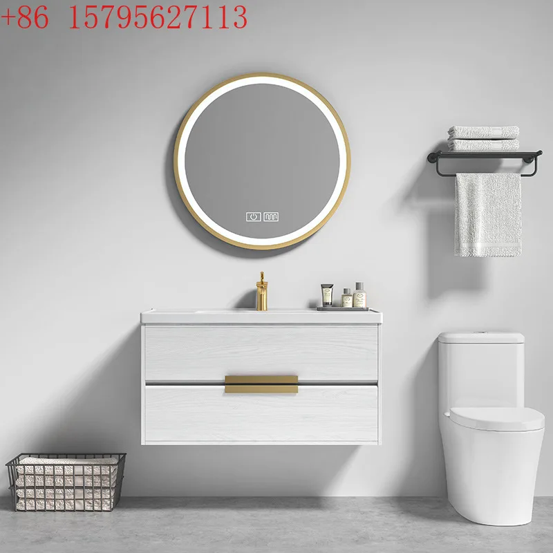 

Smart bathroom cabinet combination modern simple washbasin cabinet toilet toilet washbasin basin