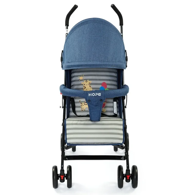 

Baby strollers are ultra-light and foldable. Children can sit on universal baby strollers with shock absorbers.