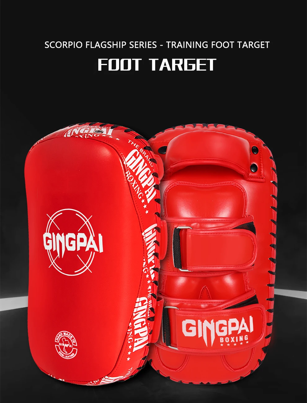Professionelle Muay Thai Fuß Ziel Verdickte Boxen Ziel Sanda Boxen Gebogene Hand Ziel Training Ausrüstung Bein Ziel Matte – Detail 2