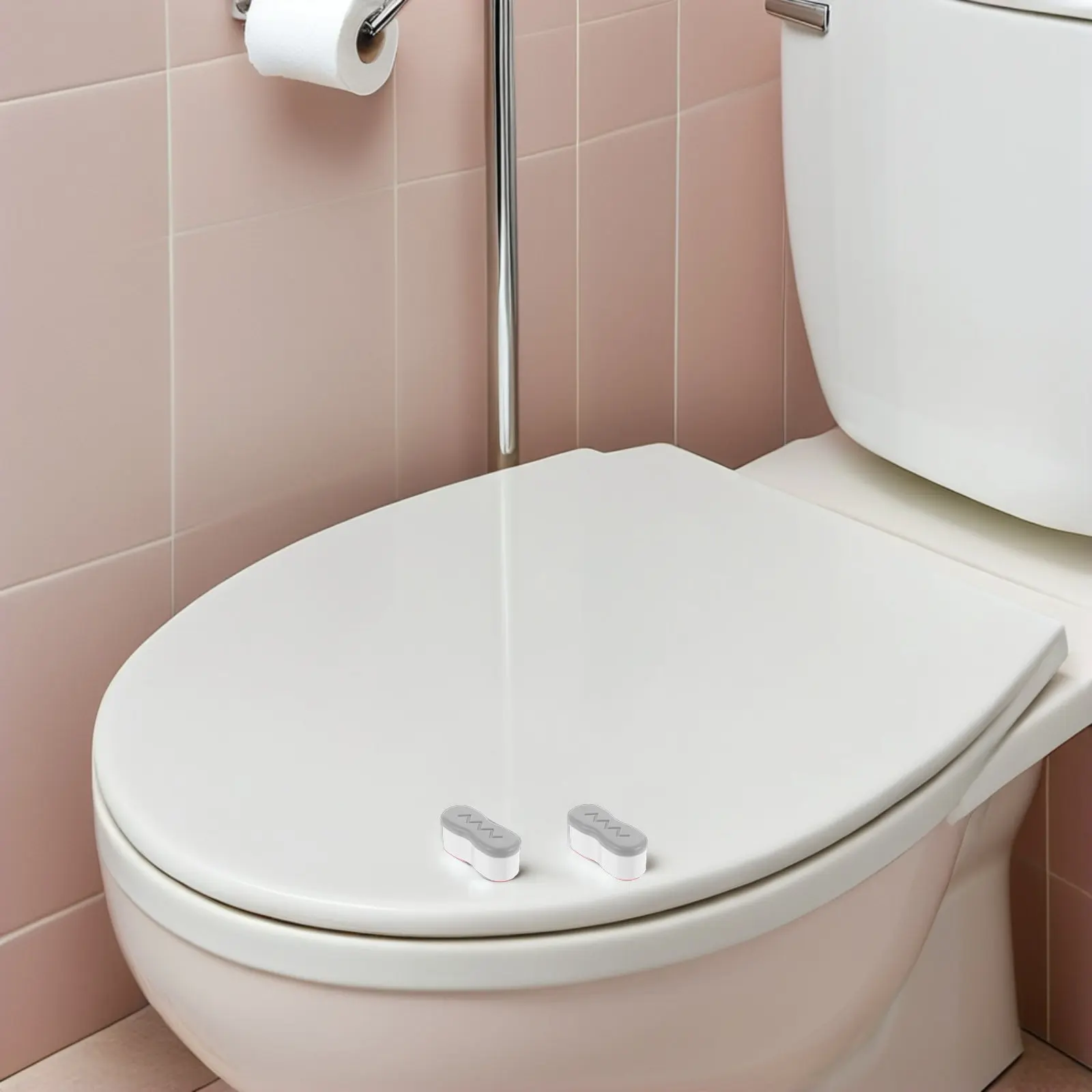 12 tampons de protection autocollants universels silencieux pour siège de toilette, coussinets amortisseurs pour charnières de siège de bidet, protection pour la maison, l'hôtel et la salle de bain