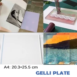 Big Size Printmaking on Paper Monoprinting Resin Clear Gelli Plate for Art & Craft  Gel Printing Plate Tools Fast Free Shipping