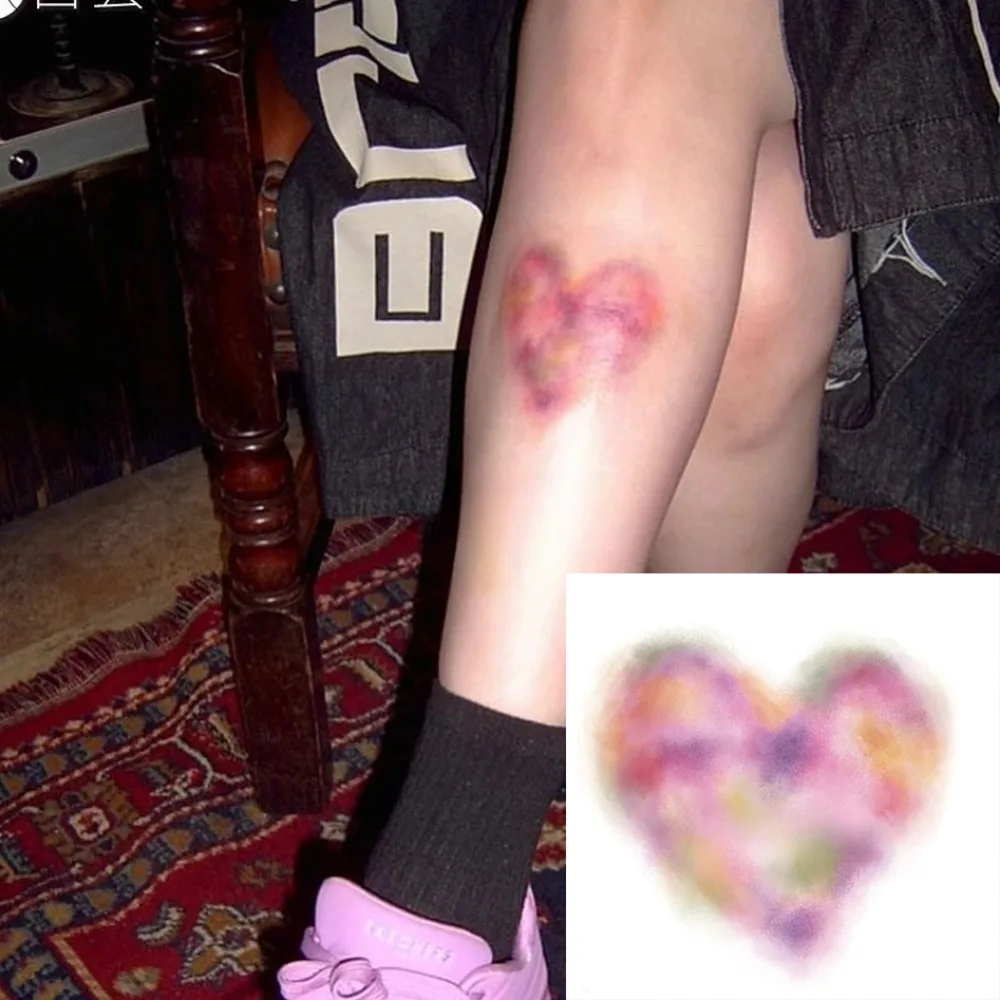 

1/4Pcs New 3D Wound Bruising Temporary Tattoos Waterproof Lasting Fake Tattoo Realistic Scar Tattoo Sticker Cosplay