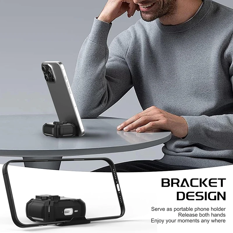 Magnetische Draadloos Opladen Oortelefoon Met Telefoon Houder Case Voor Airpods 4 2024 Schakelaar Slot Hoofdtelefoon Cover Voor Airpods Pro 2 3