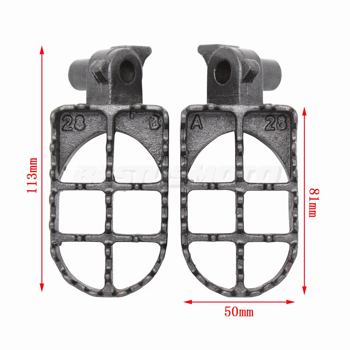 Motorcycle Motocross Dirt Bikes Foot Pegs Footrests For Suzuki RM125 RM250 RM 125 250 2003-2004