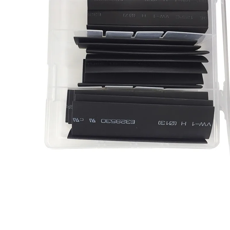 Portable Heat Shrink Tubing Set, 127Pcs Multi-Size Insulation Shrink Wrap Tube with Storage Box for Electrical Projects