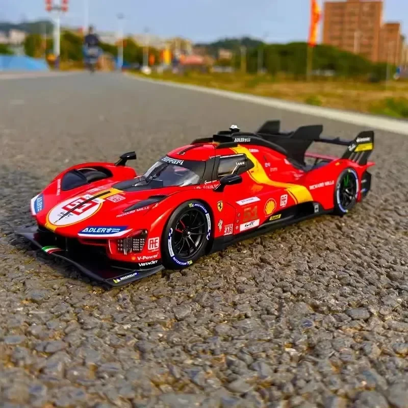 Neues bburago 1:18 Produkt ferrari 499p 51 Rennwagen le mans Champion Legierung Luxus fahrzeug Spielzeug Druckguss Modell Edition Auto Geschenk