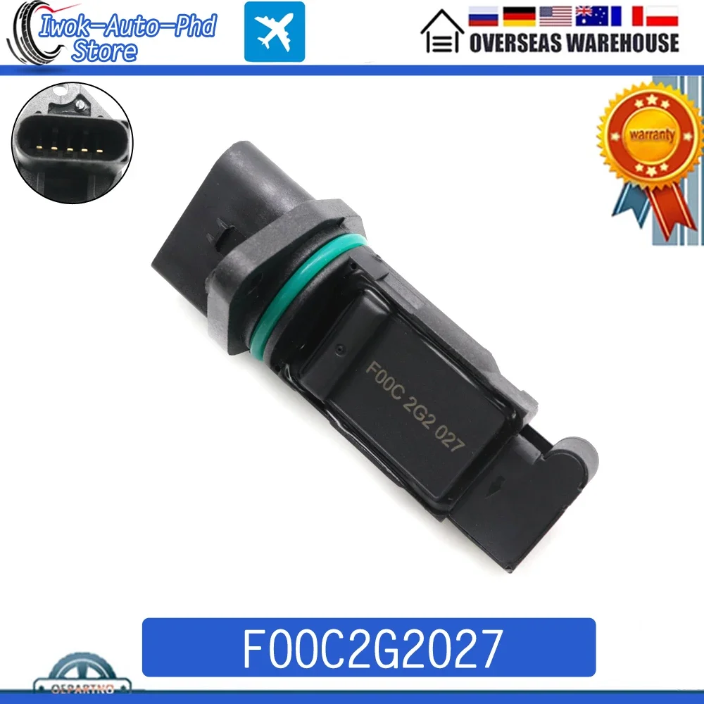 F00C2G2027 MAF MASS AIR FLOW METER SENSOR For AUDI A3 A4 A6 FORD GALAXY SEAT ALHAMBRA CORDOBA IBIZA SKODA Volkswagen GOLF