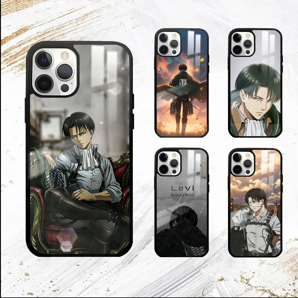 Levi Ackerman Phone Case For iPhone 16 15 14 13 12 11 Pro Max Plus Mini PC Fashion High Quality mirror phone case