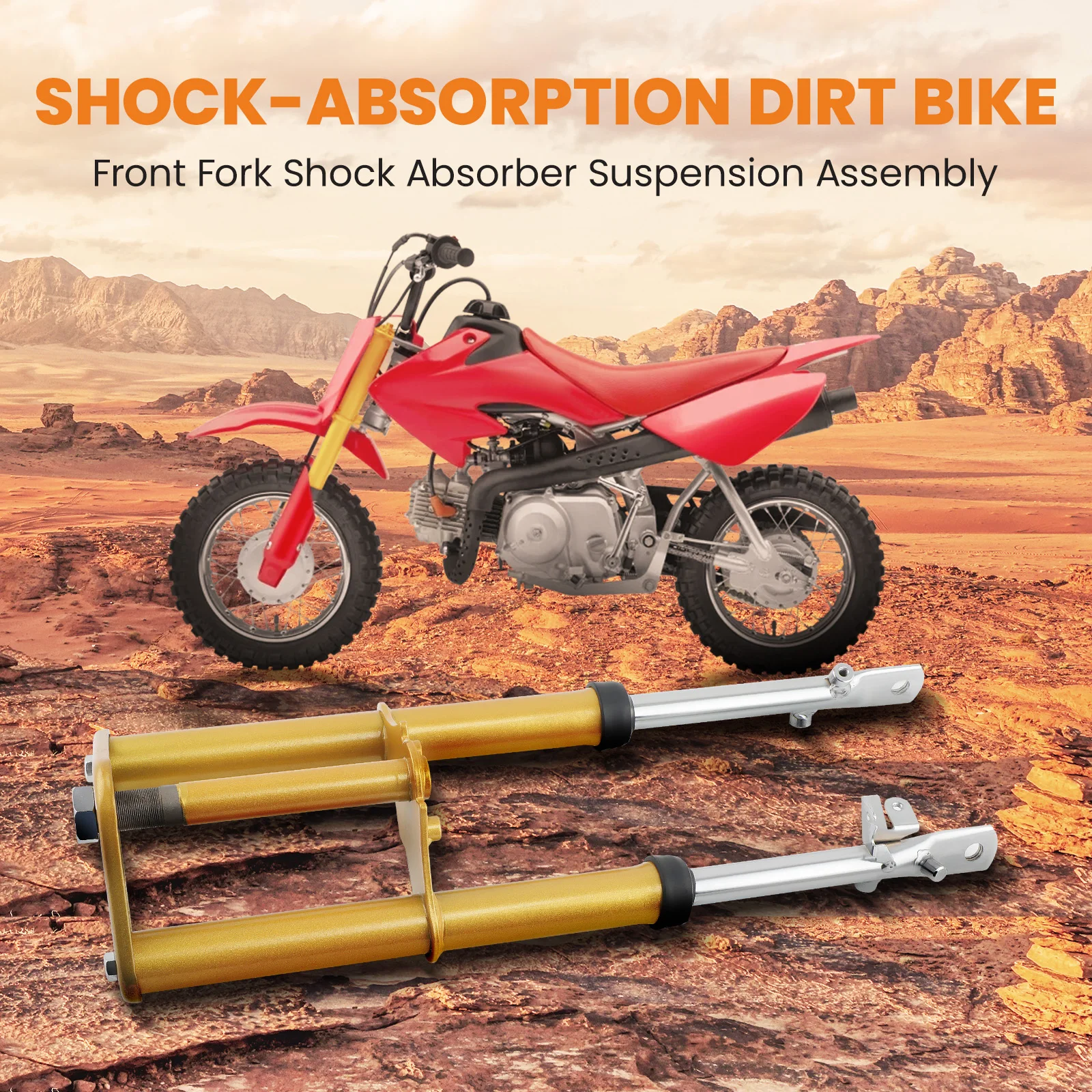 

Front Fork Shock Front Suspension Motorcycle Front Fork Shocker for Honda 50 XR50 CRF50 2004-2014 for XR50 CRF50 50cc 70cc