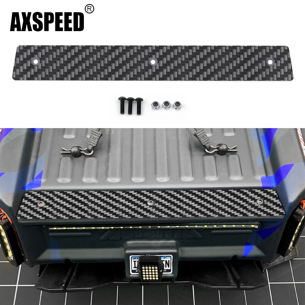 AXSPEED Carbon Fiber Rear Bucket Pressure Plate for INFRACTION 6S BLX V2 All-road 1/7 RC Car Truck Upgrade Parts