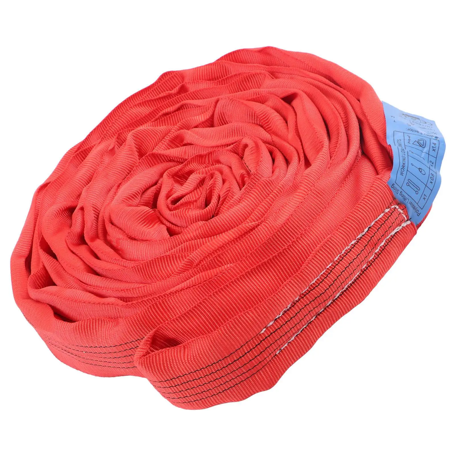 Durable Double Eye Strap 4 Meter Heavy Duty Crane Lifting Rope Flat Lifting Sling for ships Transportation