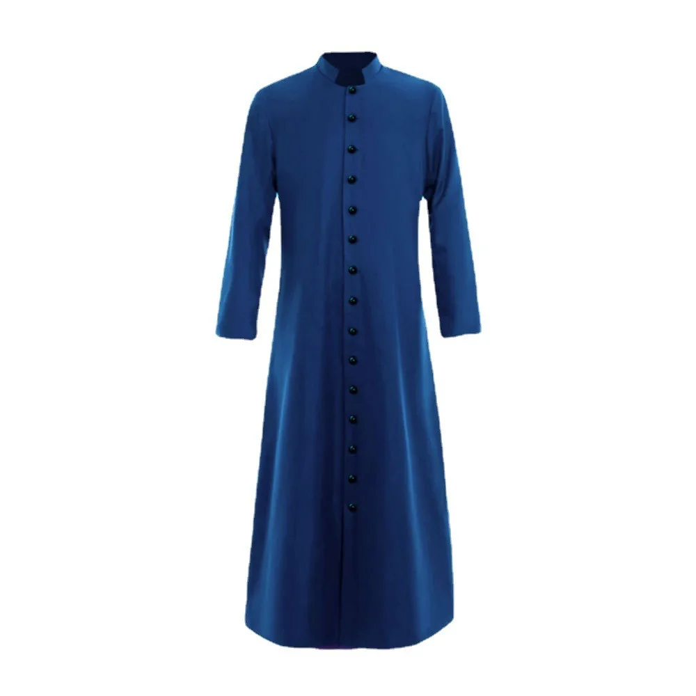 Halloween Priester Pate Cosplay Kostüm Mittelalter 5 Farben Rollenspiel Priester Charakter Ethnisches Bühnenkostüm Damen