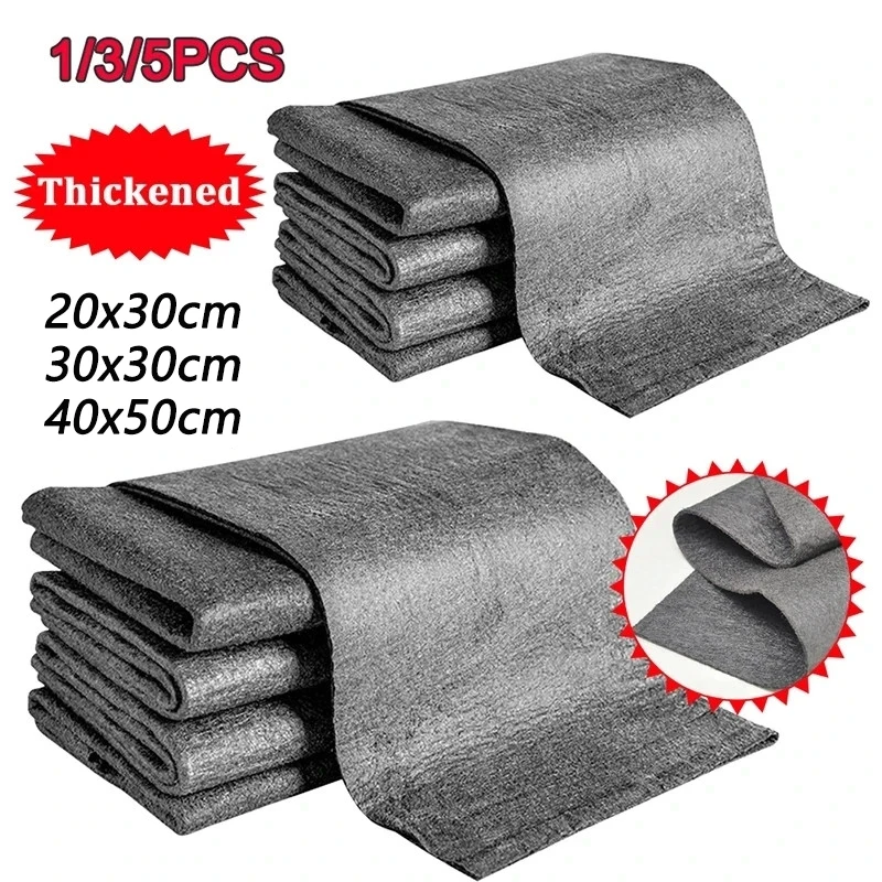 

Thickened Magic Cleaning Cloth No Watermark Glass Wiping Cloth Reusable Home Window Glass Cleaning Cloth Rag Kitchen Towel