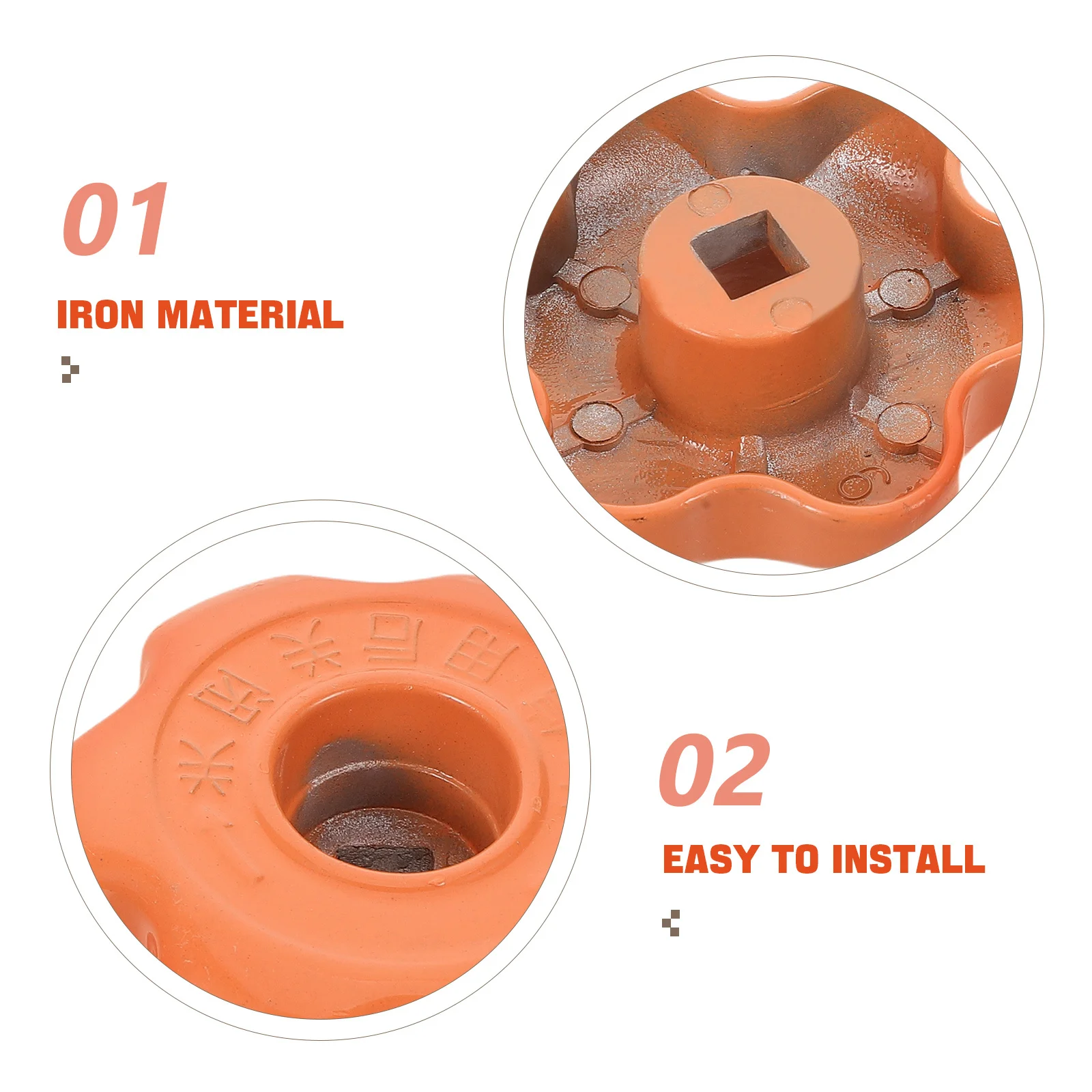 6 قطعة ملحقات اسطوانة الغاز المسال مقبض صمام عالمي لأسطوانات 15 كجم قبضة مسننة للتحكم السلس للشواء في الهواء الطلق