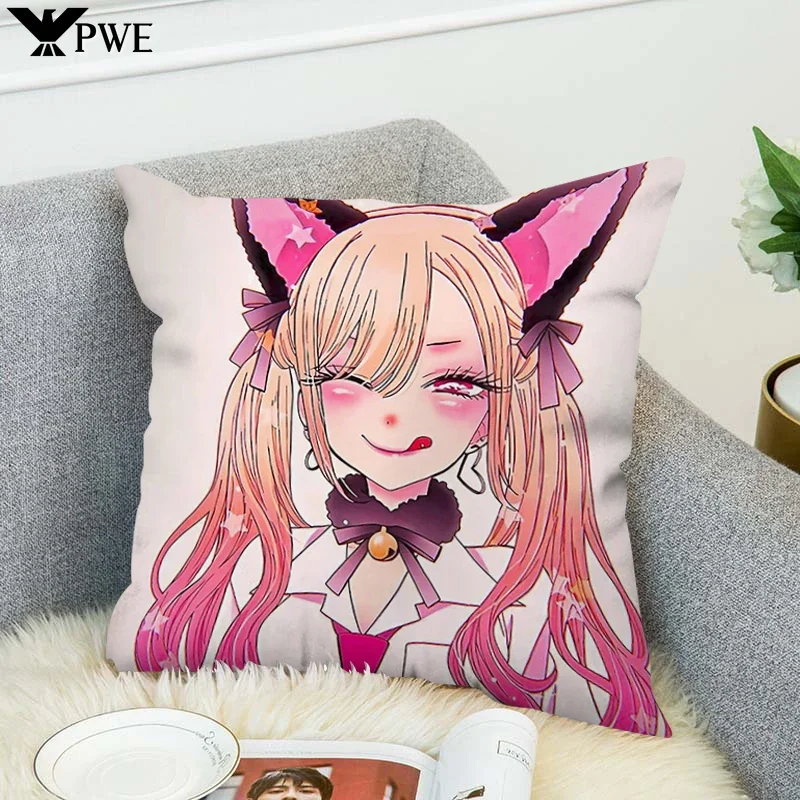 

Pillowcases 40*40 Decor Marin Kitagawa Pillow Cases Decorative Cushion Covers for Pillows Pillowcase 45*45 Room Cushions Cover