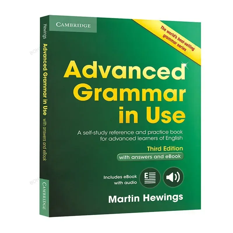 Cinta de inglés para uso en el hogar, instrumento de enseñanza de la gramática inglesa esencial avanzada, con libros de Audio gratis, envía tu correo electrónico