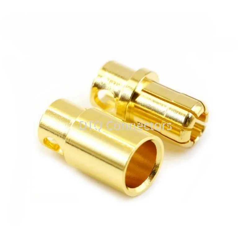 10PCS Amass Banana Plug 2.0mm 3.5mm 4.0mm Female Male Connectors Bullet Gold Plated Copper Head RC Drone Airplane Parts