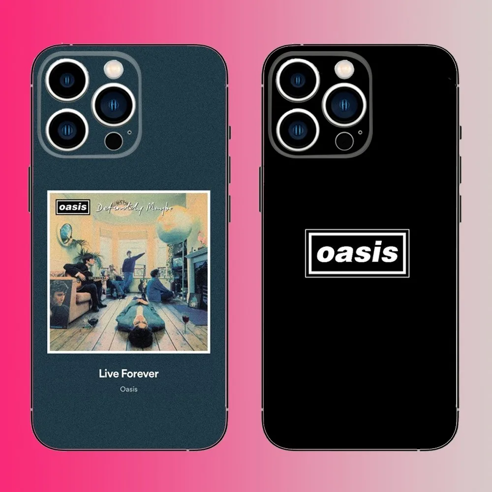 Hot O-Oasis Band Phone Case For iPhone 16,15,14,13,12,11,Pro,Max,Plus,Mini,X,XS,XR,8,7,6,S,SE Soft Black Case