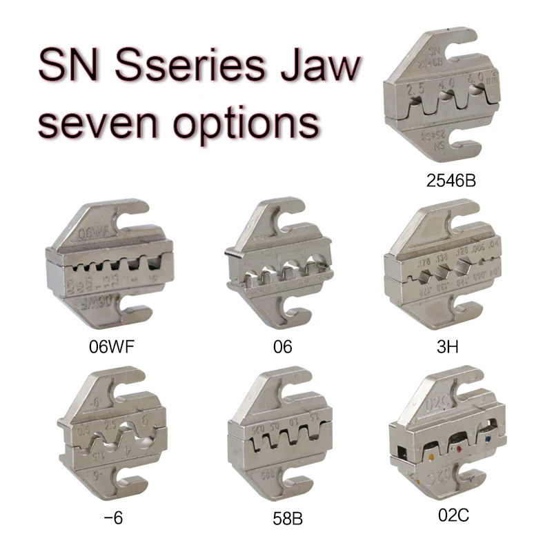 1pcs SN-48B 58B 02C -6 06 Used for Crimping Terminals，Jaw Slot Width 4mm Crimping Tool Pliers Alloy Jaws