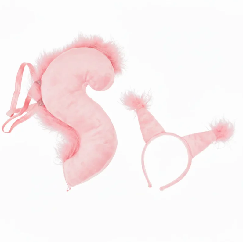 Squirrel Tail Ears Headband Multi Color Plush Animal Accessories Kids Stage Performance Halloween Party Cute Adorable Headdress