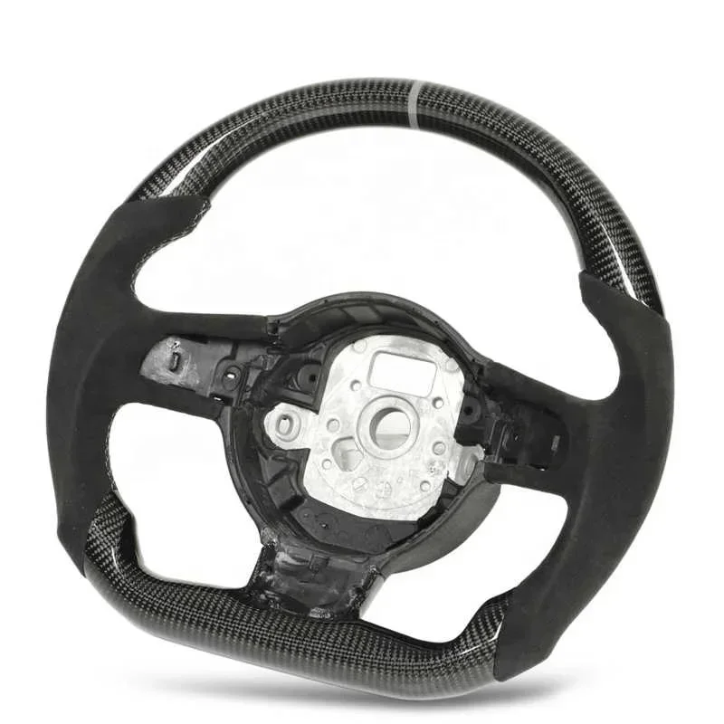 2025 gran oferta volante de fibra de carbono Alcantara para TT TTRS 8J MK2 R8 MK1 2007 2008 2009 2010 2011 2012 2013