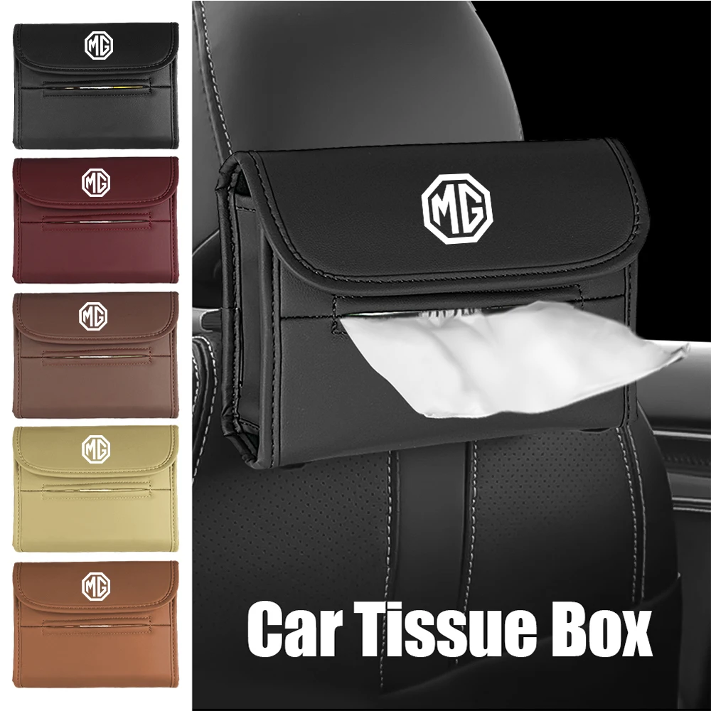 

Car Seat Back Tissue Box Napkin Case Auto Office Home Interior Accessories For Morris Garages MG Gundam 350 Part TF HS GT HECTOR
