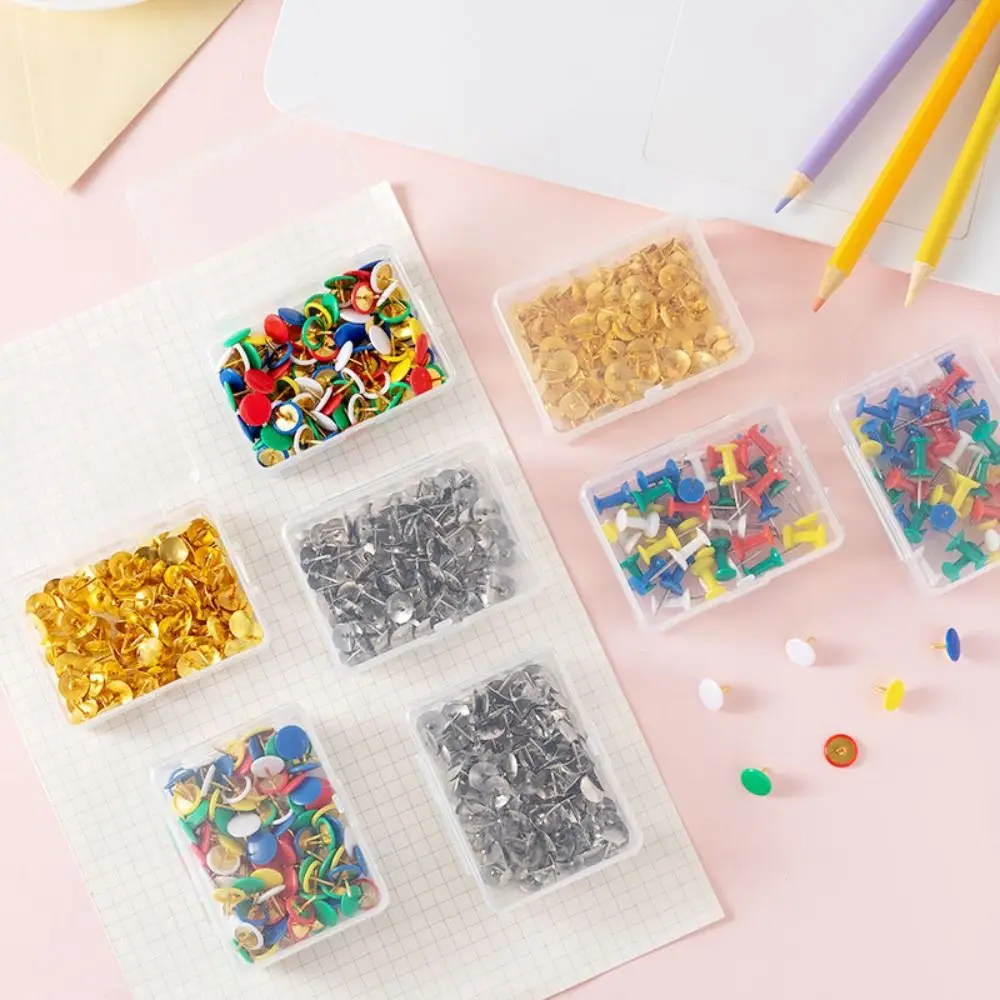 35/100PCS การ์ดรูปภาพ Pushpin Thumbtack Cork Board ปุ่ม Pins Board Tacks Push Pins พลาสติก Thumb Tacks Pins