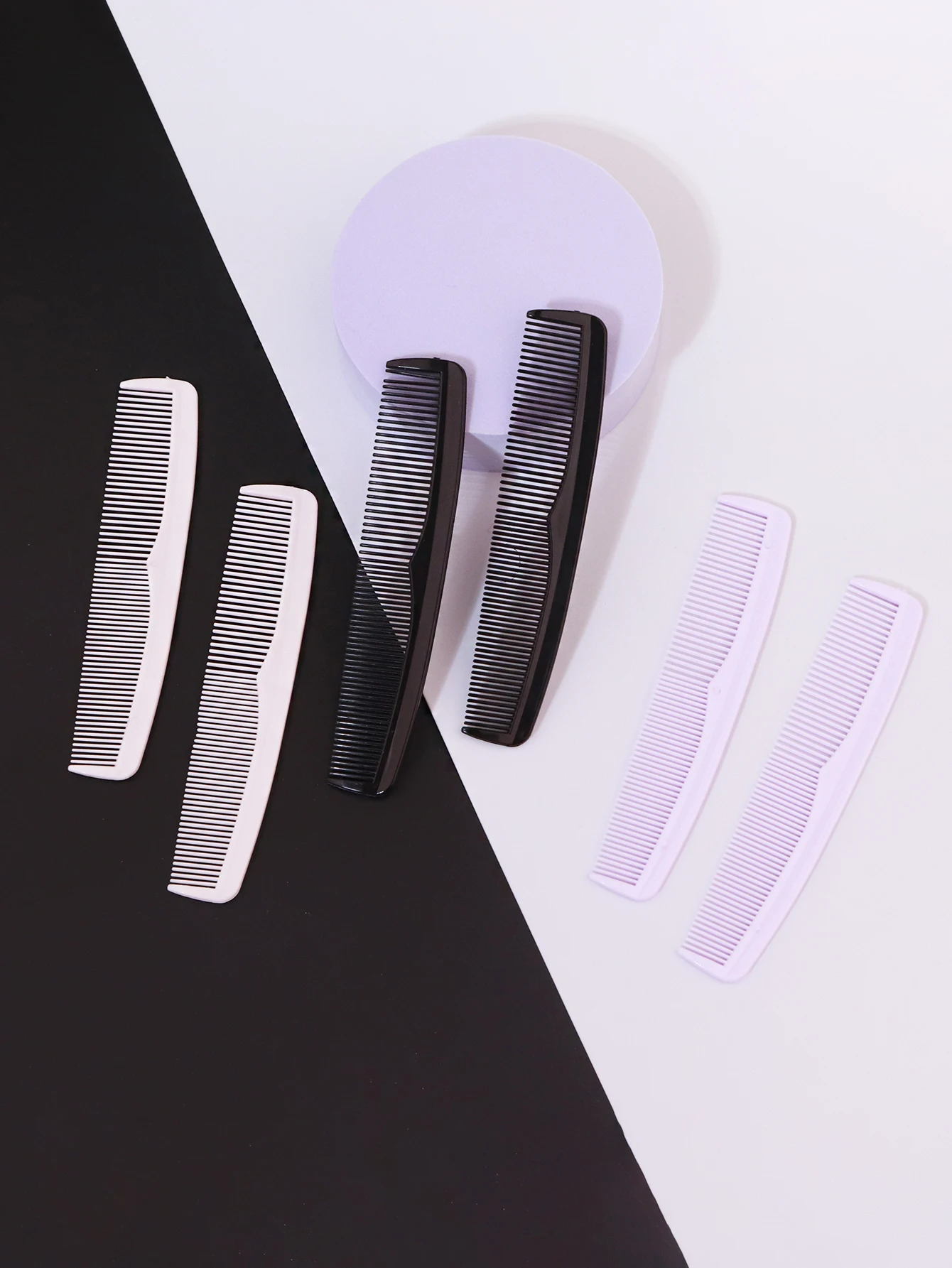 6Pcs Anti-statische Haar Kämme Mini Doppel Seite Haar Pinsel Pro Kamm Barber Haar-Kamm Styling Werkzeuge für Haar Zubehör – Detail 8