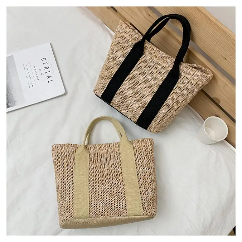 Combination Woven Handbags Summer Hot Selling Fashionable Casual New Daily Versatile Popular Korean Handbags