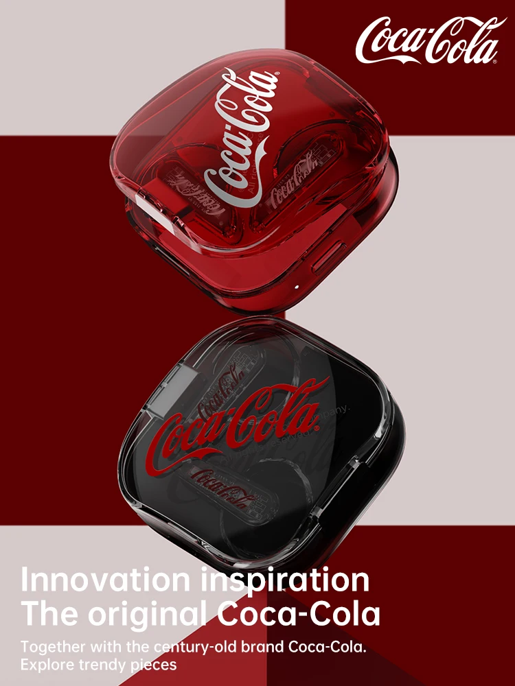 Гарнитура беспроводная Coca-Cola, Tws, Bluetooth 5,3, шумоподавление