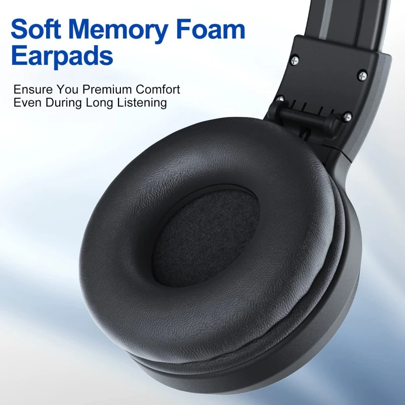 Portable FM Radio Rechargeable Headphone Ear Muffs Foldable Design LCD Display FM Radio Headset Scalable Design