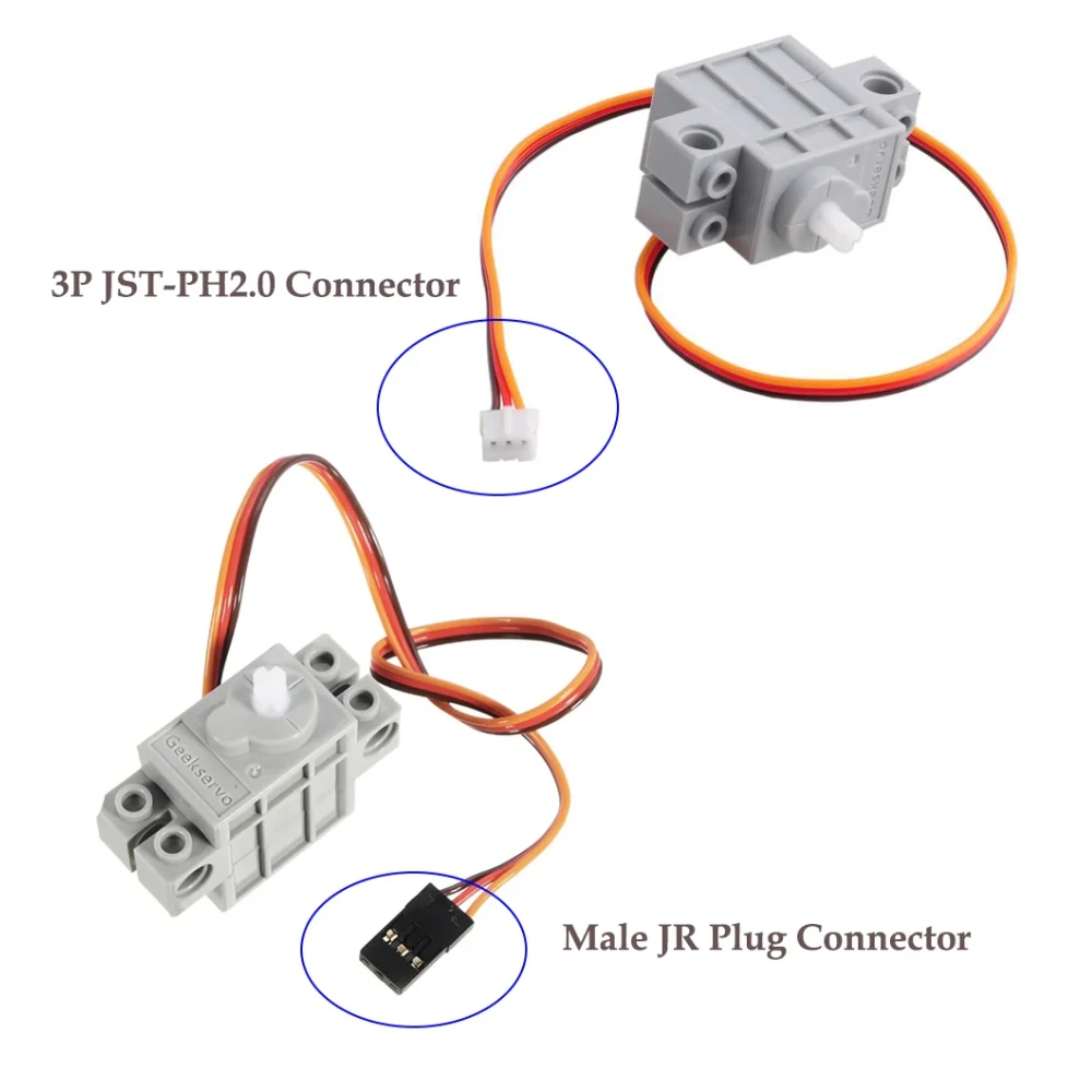 4PCS Programmable Digital Servo 4.8-6V 270 Degree Geekservo Programming Servos for LEGOeds for micro:bit Robot Smart Car