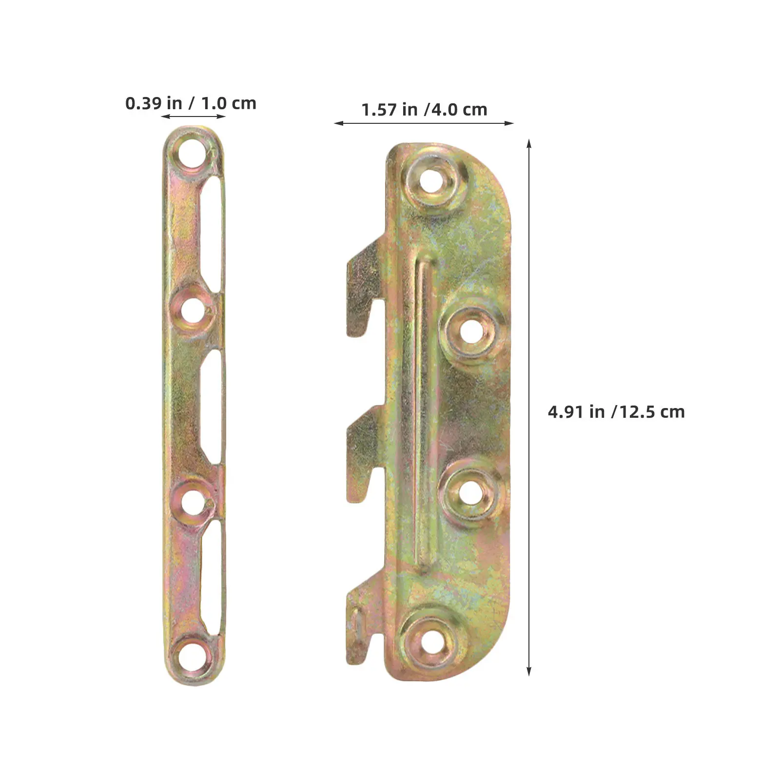 4Pcs Furniture Hardware Accessories Bed Frame Brackets Adapter Extended Design Bed Rail Connector Fittings Headboard Footboard