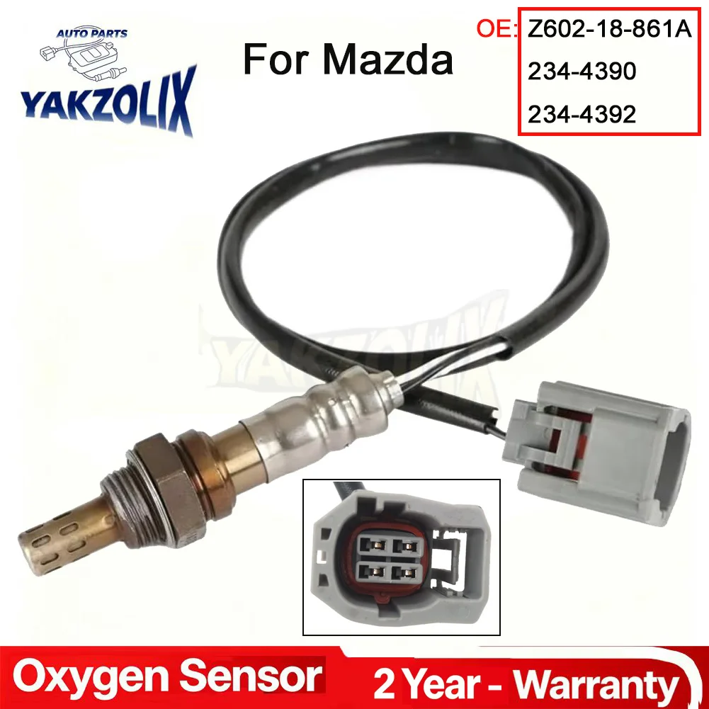 For MAZDA 3 BK 1.4L 1.6L 2.0L 2.3L Rear Downstream Lamda O2 Oxygen Sensor 2004 2005 2006 - 2009 ZJ39-18-861A  234-4390 234-4392