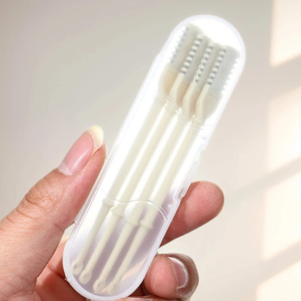 

4 шт., машинка для стрижки волос в носу, средство для удаления волос в носу, вращающийся на 360 градусов триммер для волос в носу, двухстороннее лезвие, аксессуар для удаления волос