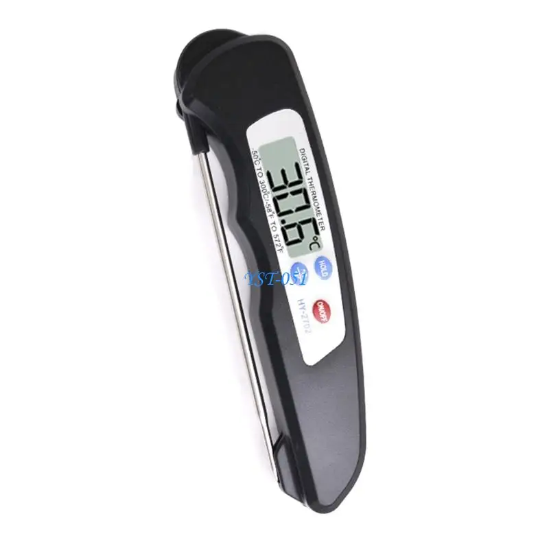 

E15A Foldable Probe Cooking Thermometers Digital Display For Kitchen Oil Temperature
