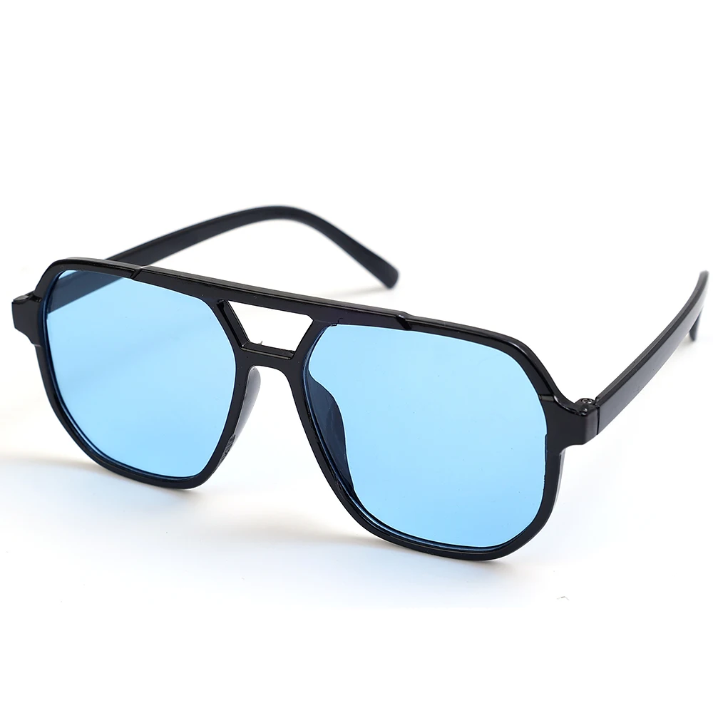 Retro Double Bridges Sunglasses Women Fashion Pink Gradient  display picture 1