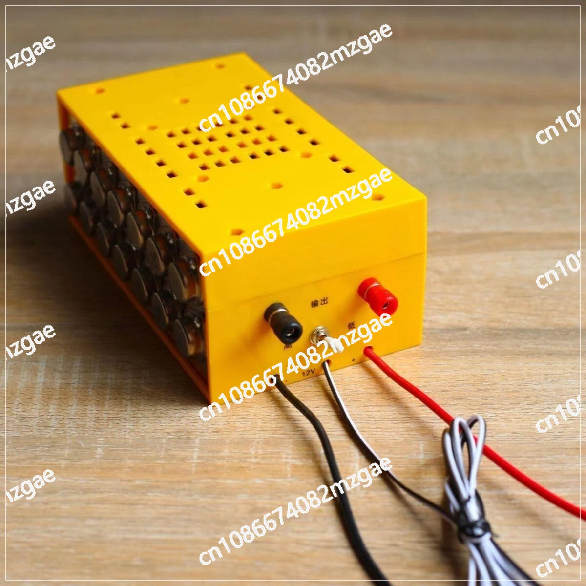 Vintage Transistor 12V Battery Boost Converter - High Power Step-Up Voltage Module for Low-Frequency DIY Circuit Projects
