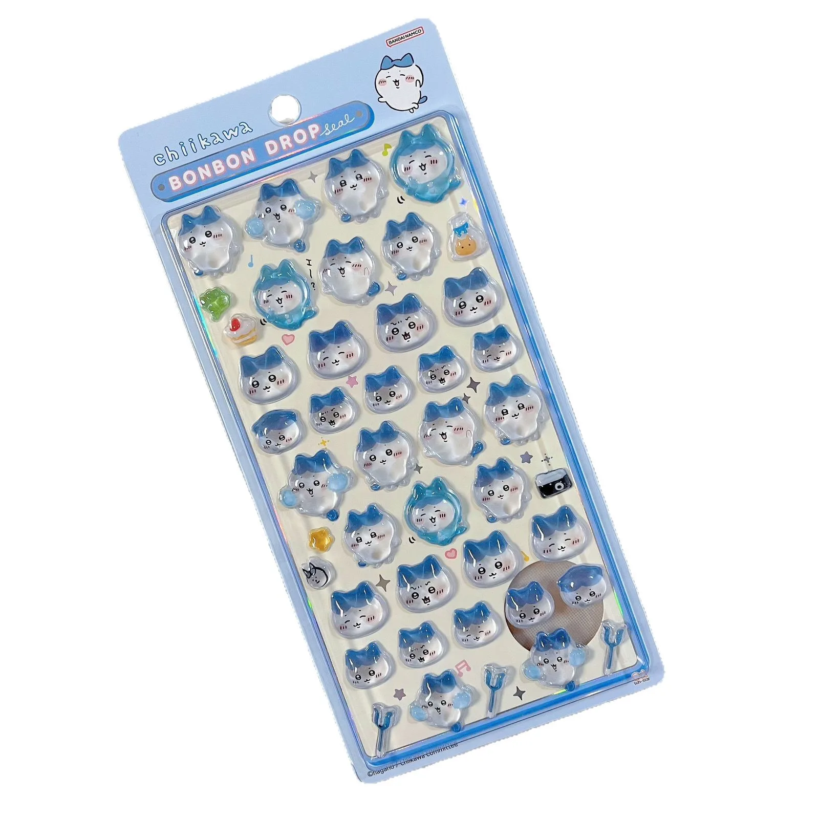 CKW 3D Jelly Crystal Aufkleber Niedliche Usagi Hachiware Jiikawa Abziehbilder Wasserfeste Aufkleber für Handyhüllen & Scrapbooking