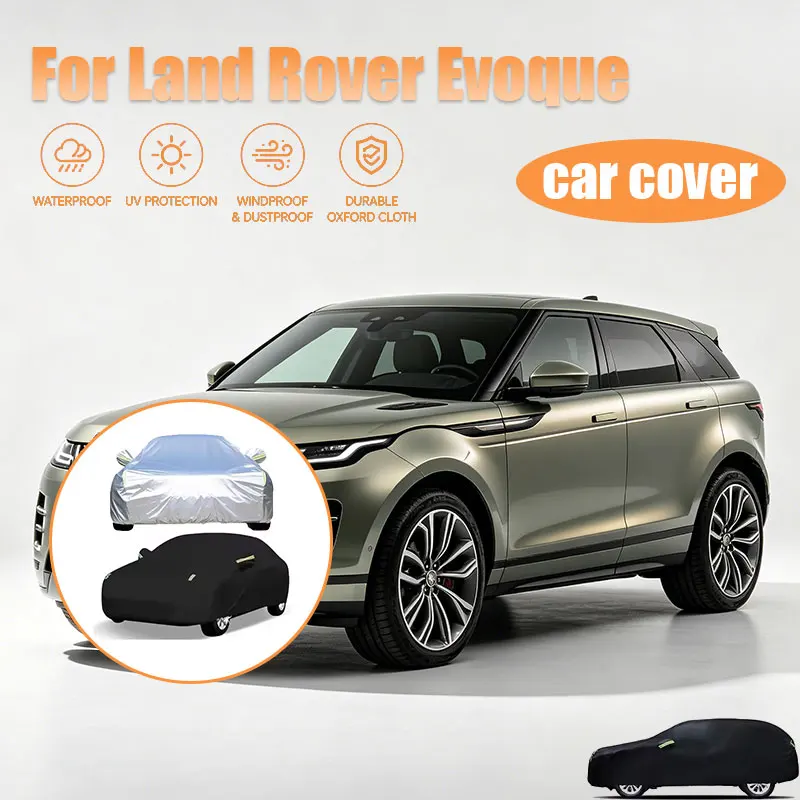 Housse de voiture complète pour Land Rover Evoque, avec bandes réfléchissantes, imperméable, résistante à la neige, à la poussière, protection UV, accessoire automobile