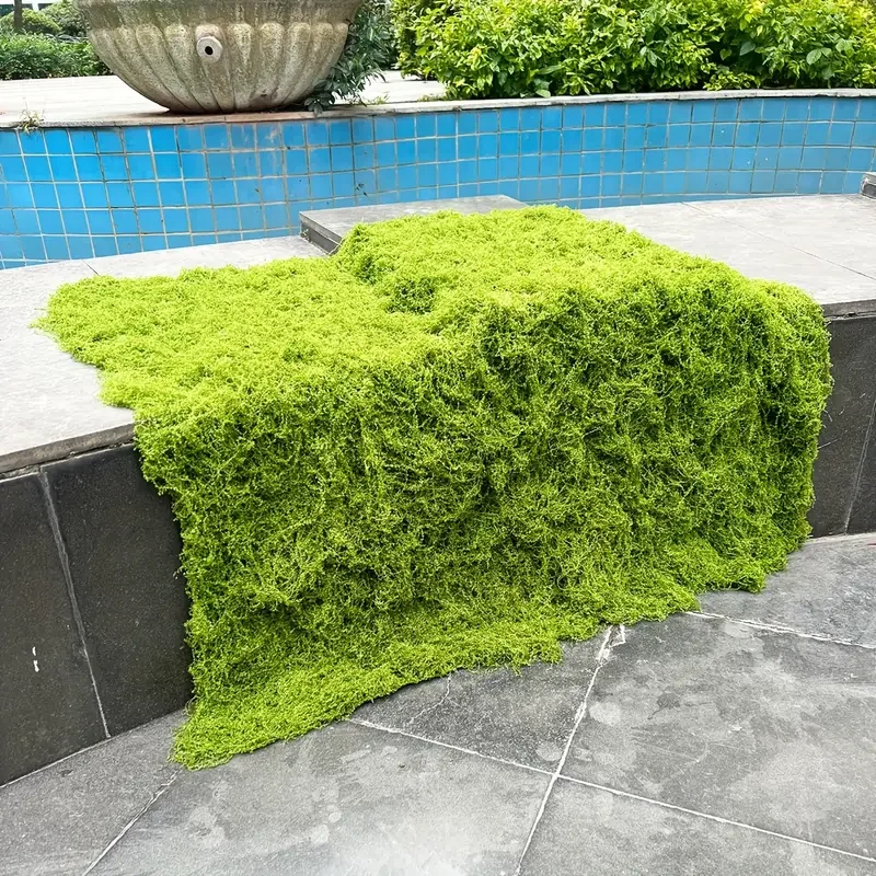 100 cm * 100 cm künstlicher Moos-Teppich, Aquascape, bionischer Rasen, künstliches Moos, Mikrolandschaftsgestaltung, Rasen, Bonsai, Topfpflanzen, Pflasterung – Detail 6