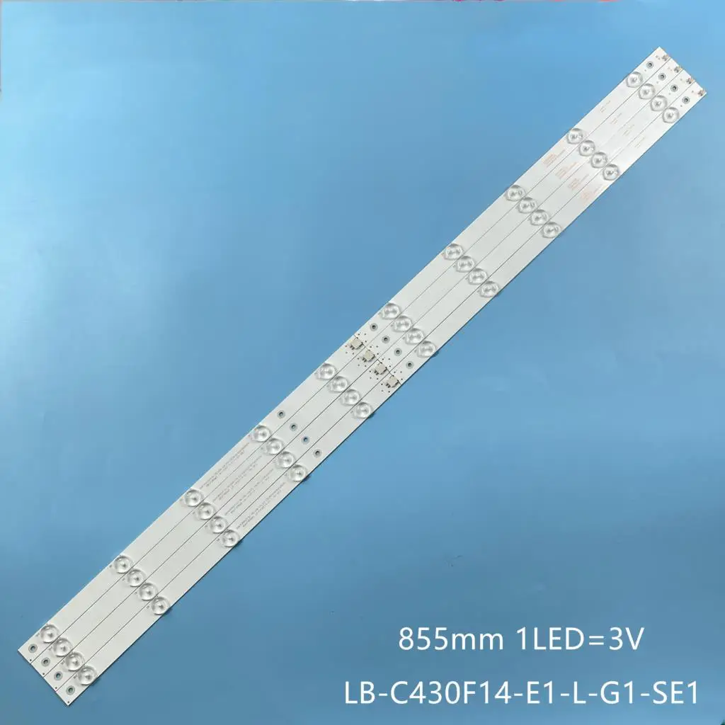 

LLED Backlight strip For LB43006 SVJ430A07 LB-C430F14-E1-L-G1-SE1 SE2 BBK 43" TV 43LEM-1015/FT2C 43D7200 LU43V809A GD43D2000