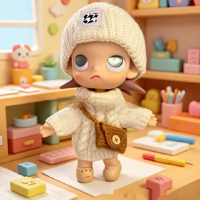 Doll Clothes 3Pcs Set Knitted Outfit For 20Cm 1/8 Scale Action Figure Zsiga Plush Doll Dress Up Accessories